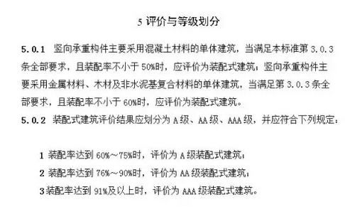 装配式建筑评价标准